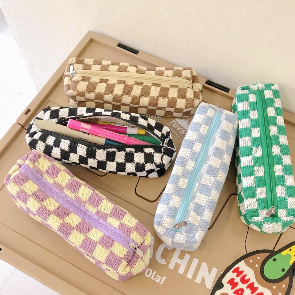 

Uj-53 Tas Pensil Rajutan Mesh Ins Kotak Pensil Tas Pensil Korea Kapasitas Besar Tas Kosmetik Perjalanan Uj-53