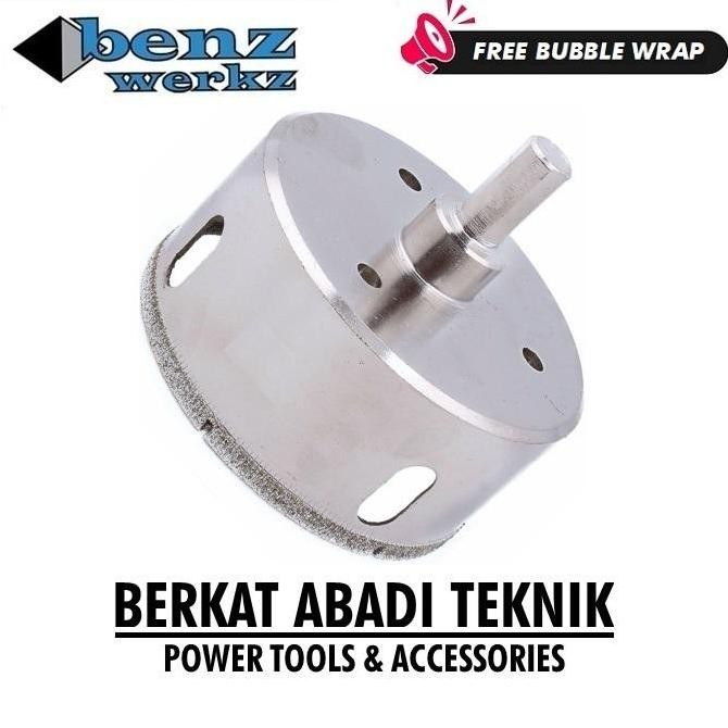 BENZ Diamond Hole Saw 70mm Cutter Mata Bor Kaca Granit Keramik Holesaw