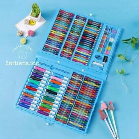 

Crayon 168 PCS Set Alat Gambar Alat Tulis Dan Lukis Menggambar Melukis