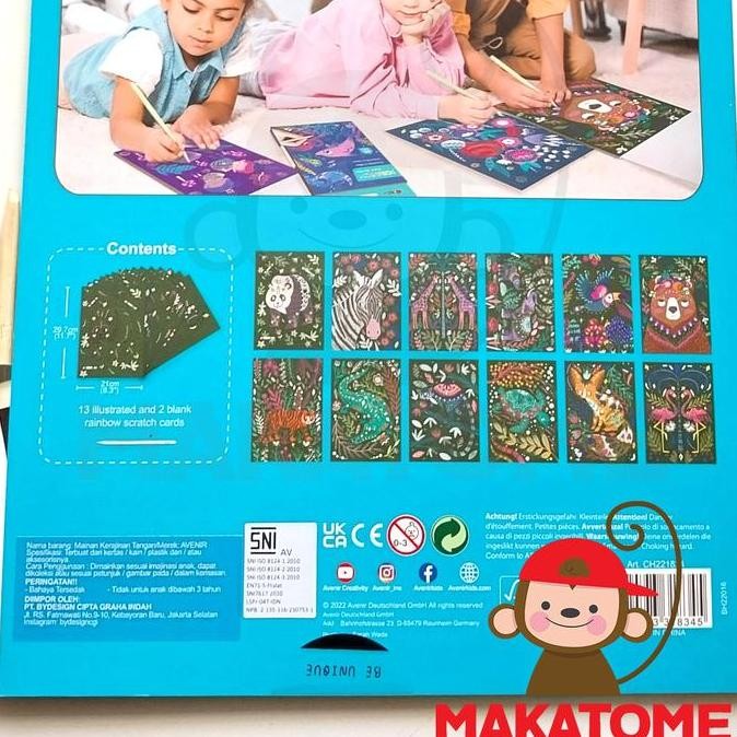 

Avenir A5 Scratch Book 15 sheets menggambar gores drawing