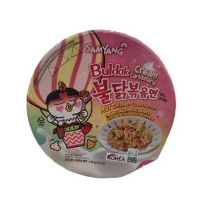 

Samyang Quattro Jjajang Cheese Carbo Cream Carbonara Stew Type Habanero Buldak Hot Chien Ramen Bowl