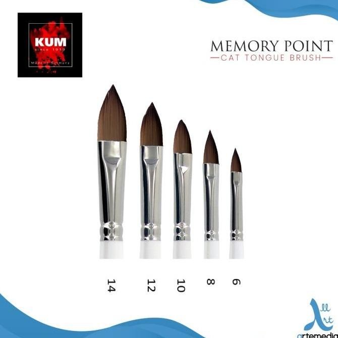 

Terlaris Kuas Lukis Kum Memory Point Cat Tongue Synthetic Brush Short Handle Ready Stok