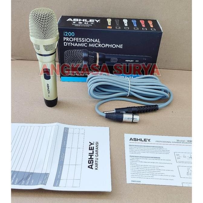 Mic Kabel ASHLEY I200 / I 200 ORIGINAL Microphone Ashley i200