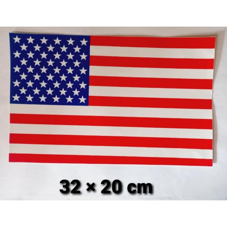 

PROMO MERDEKA STIKER GRAFTAC BENDERA AMERICA ukuran besar