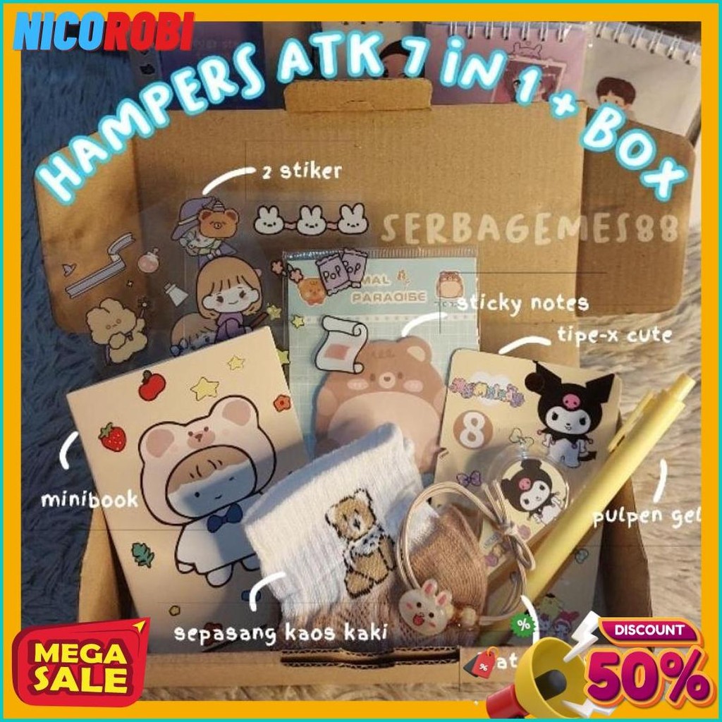 

Serbagemes88 - Set Alat Tulis 7 In 1 Lengkap / Hadiah Hampers Kado Gift Sekolah / Gift Box Cute Ulang Tahun Cewek Cowok / Alat Tulis Set Kado Ultah Murah / Stationery Set Wisuda Perpisahan / Paket Ultah Lucu / Peralatan Sekolah / Kado Unik Anak Anak