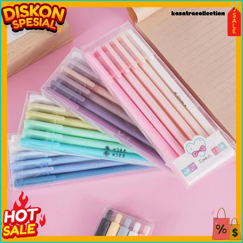 

Ngz 1 Set 6Pcs Pena Gel 0.5Mm Warna Pastel Pen Gel Aesthetic Pulpen Gel 6 In 1 Warna Gradasi Pena Gel Set Morandi Color Bolpoint Tinta Gel Cair 6 Pcs Journaling Pen Alat Tulis Kantor Sekolah Lucu Terlengkap Dan Termurah