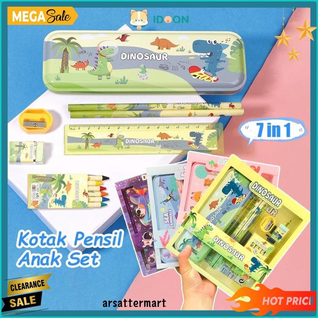 

Idoon Stationary Set Kotak Pensil Anak Set Stationery Alat Tulis Kotak Pensil Karakter Terlaris! Produk Ini Banyak Dicari