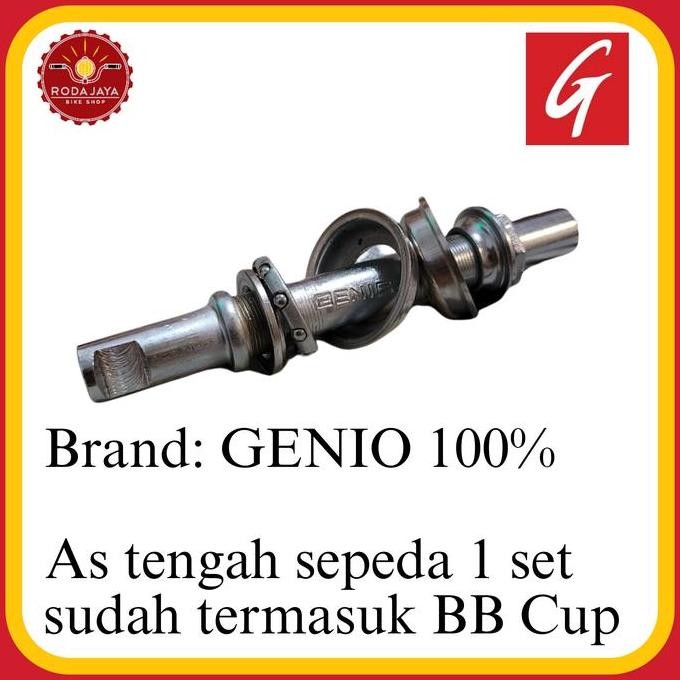 ready GENIO As Tengah Set Sepeda 1 Set + BB Cup As Kroncong