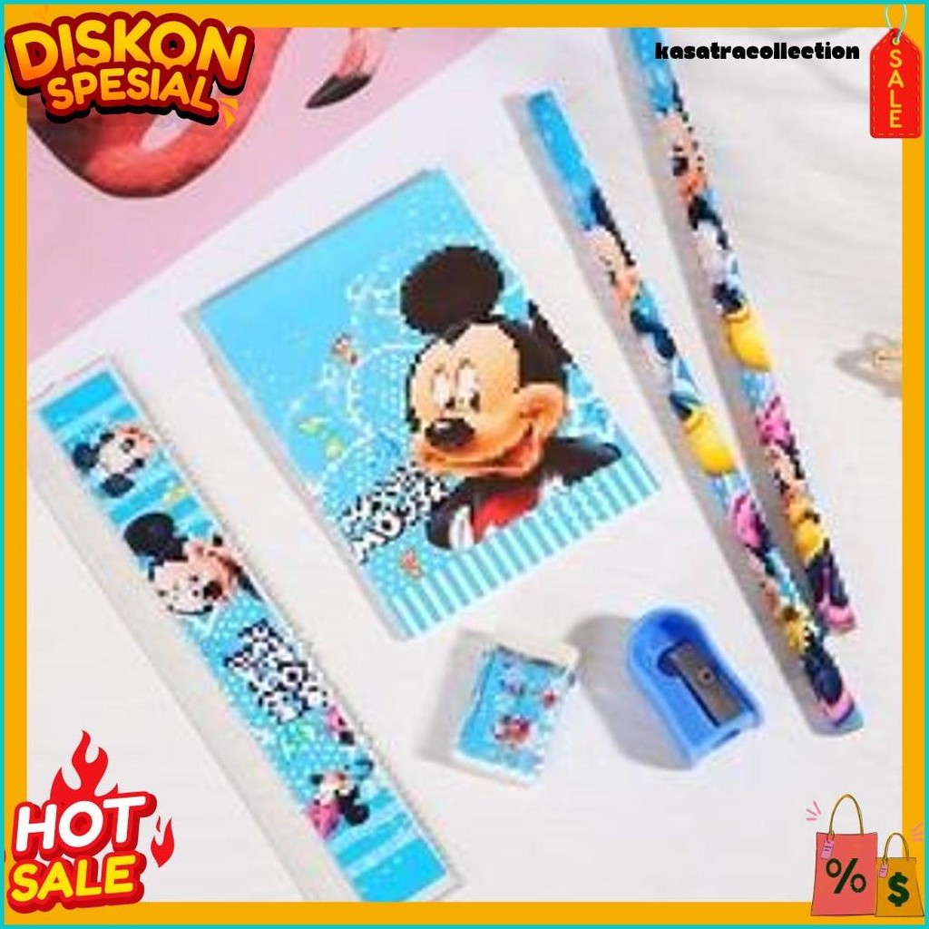 

Zbh Alat Tulis Set 6In1 Stationery Set Lucu Karakter Set Perlengkapan Alat Tulis Sekolah Anak-Anak Tk Murah Import Diskon Setengah Harga