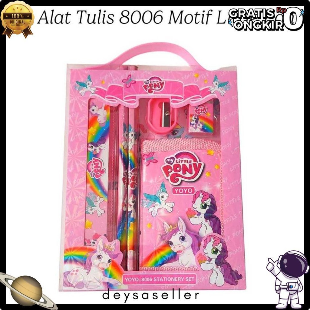 

8015 Paket Alat Tulis + Kotakpensil / Souvenir Ulang Tahun Atk Set Anak Karakter Diskon Setengah Harga