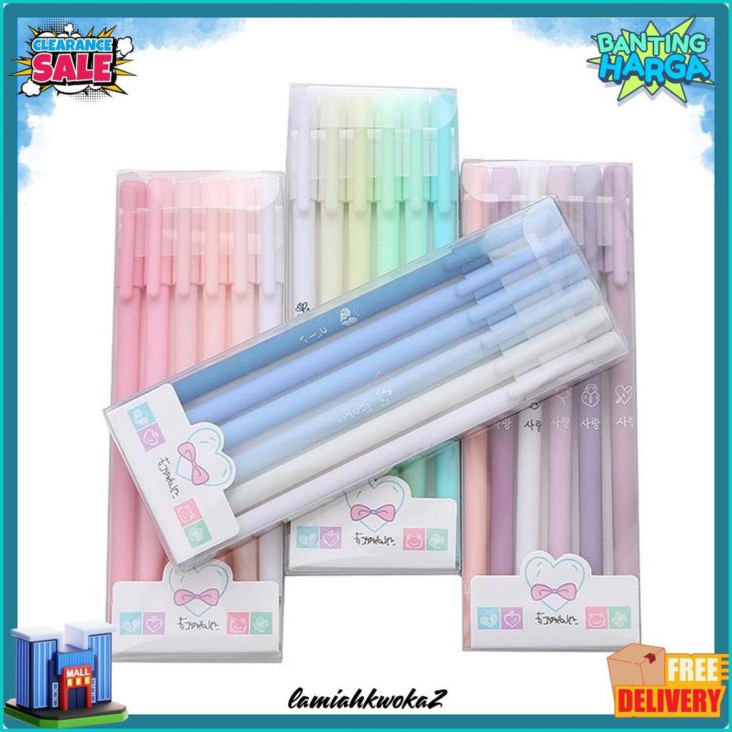

Stt 1 Set 6Pcs Pena Gel 0.5Mm Warna Pastel Pen Gel Aesthetic Pulpen Gel 6 In 1 Warna Gradasi Pena Gel Set Morandi Color Bolpoint Tinta Gel Cair 6 Pcs Journaling Pen Alat Tulis Kantor Sekolah Lucu Terlengkap Dan Termurah