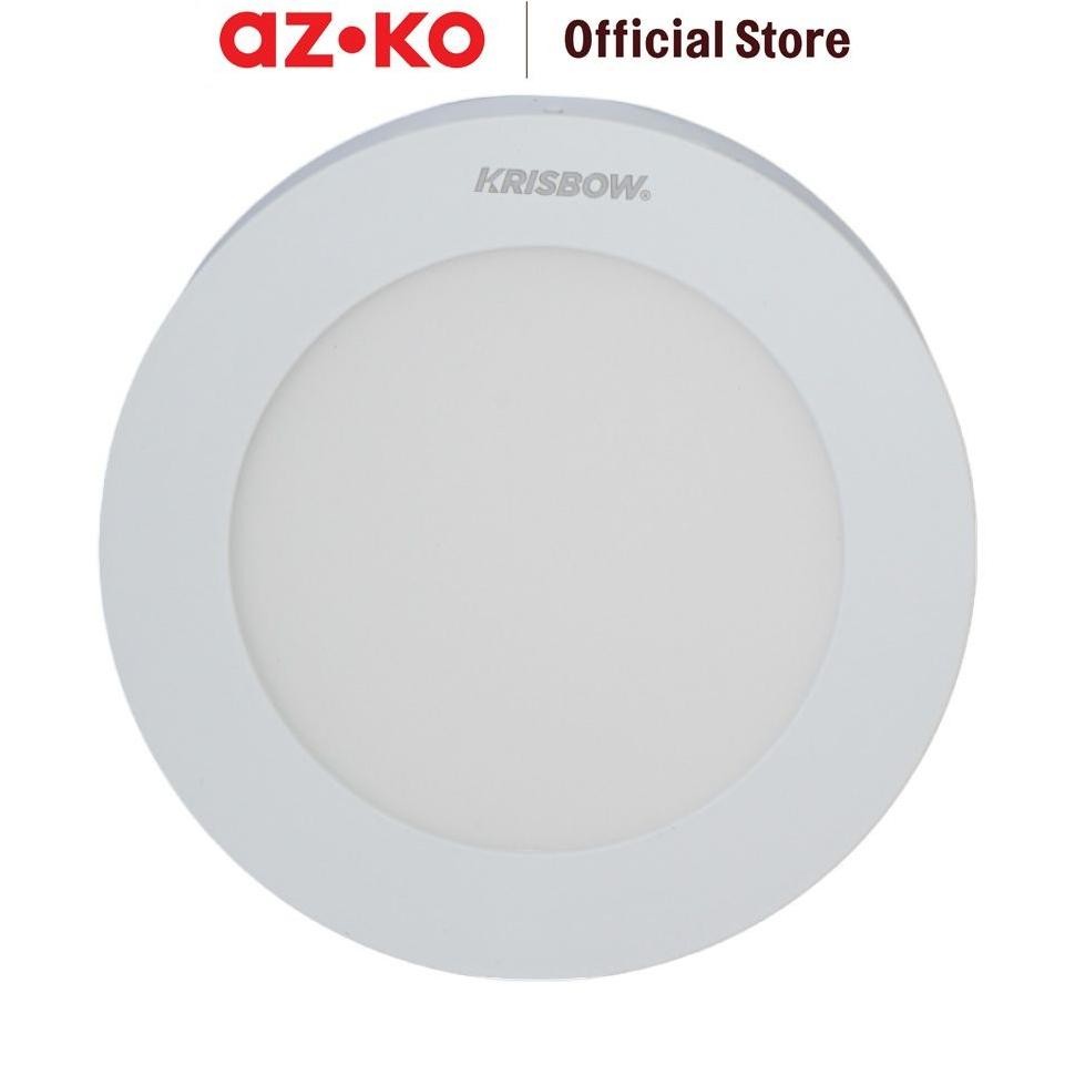 AZKO Krisbow Lampu Downlight Slim Outbow 12 Watt Warm White Round