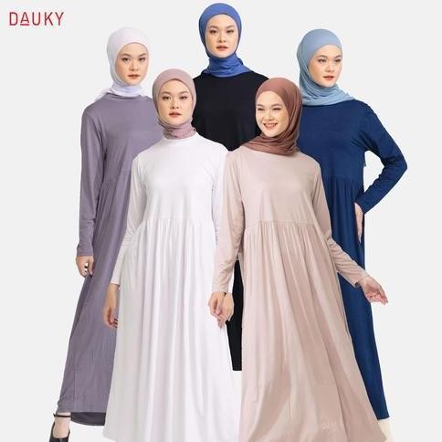 Inner Dress Laudya dauky gamis bahan kaos