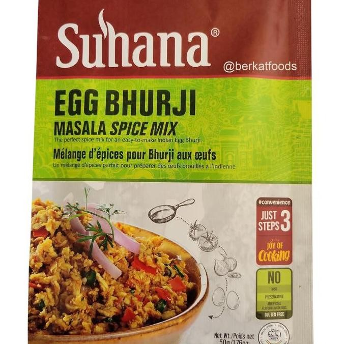 

Ready stock] Egg Bhurji Masala Spice Mix Suhana / Bumbu Masak Instan Anda Telur Khas India Halal