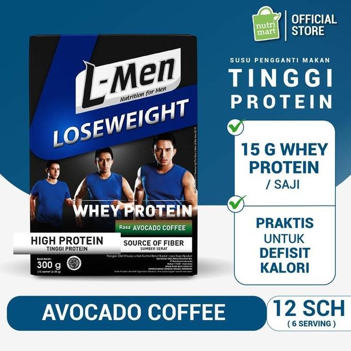 

L-Men Lose Weight Kopi Alpukat 300gr Susu Protein Diet Termurah