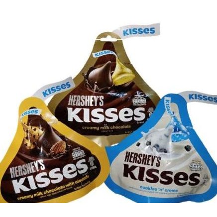 

Hersheys Kisses Milk Chocolate Cookie & Creme Almond 146g - Cokelat ASLI Termurah