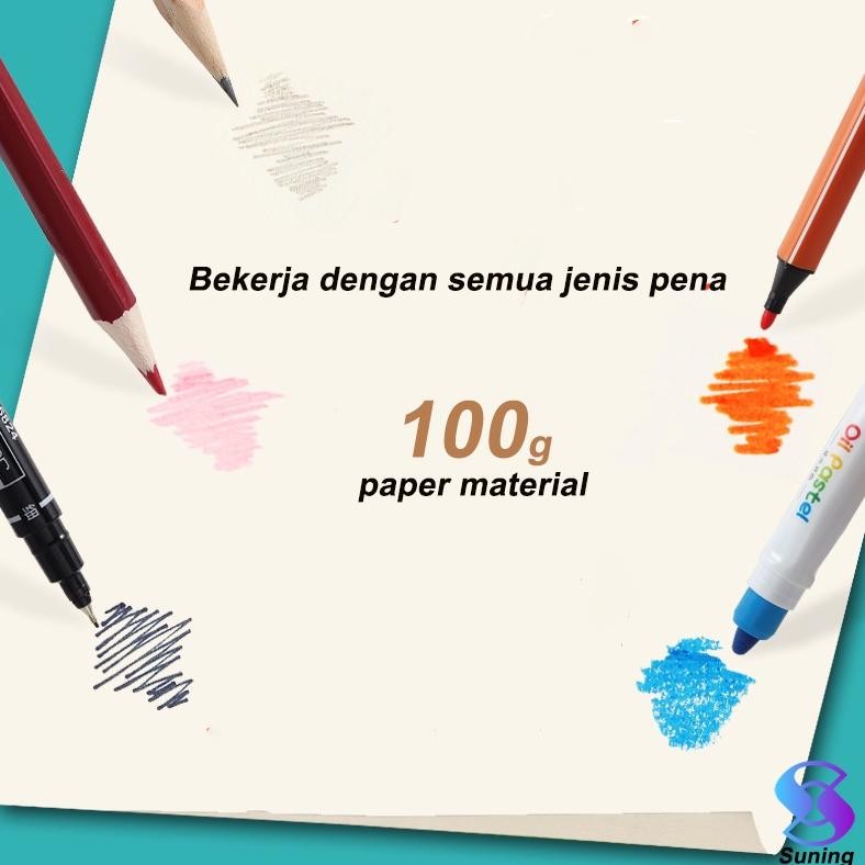 

Murah Meriah Watercolor Book Kertas Buku Lukis 30/50 Lembar Buku Gambar Desain Melukis Water Colour Paper Cat Air Tebal 100Gsm Lukis Murah Meriah