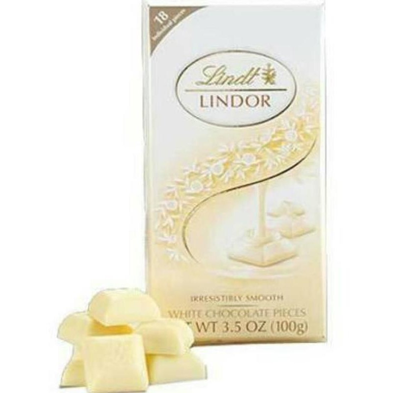 

Lindt Lindor White Chocolate Bar Cokelat Putih Import Swiss Termurah