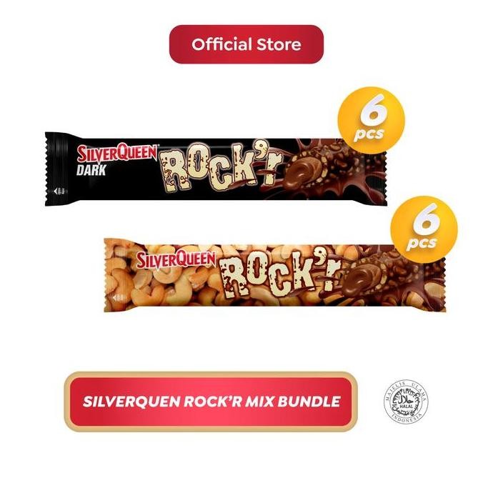 

SilverQueen RockR Mix 22g Isi 12pcs Cokelat Snack Mini Termurah