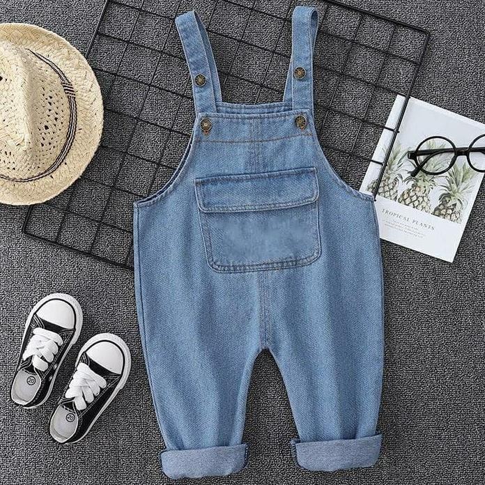 Overall Saku Overall Jeans Anak 14 Tahun Overall Celana Panjang