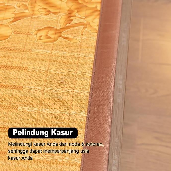 Tikar Bambu Lipat Premium / Tikar Bambu Premium Karpet Bambu Alas Lantai Halus FREE TAS / Matras Bam