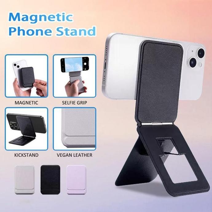 Sale Tripod Magnetic Phone Stand + Holder Dompet Hp + Slot Kartu - Content Creator Tool