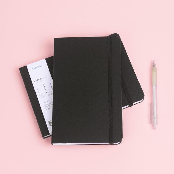 

bukuqu Sketchbook A6 200 gsm Hardcover - Portrait/Notebook gambar/ Lukis/ Cat Air Buku Sketsa Pocket