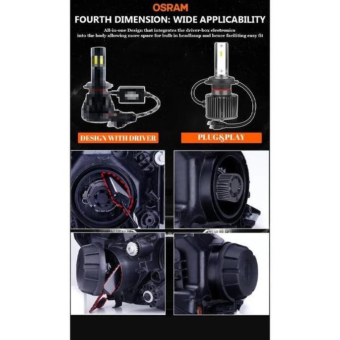 Lampu LED Headlamp Osram PAJERO SPORT 2008-2015 54W 6000K - Bohlam Mobil Termurah