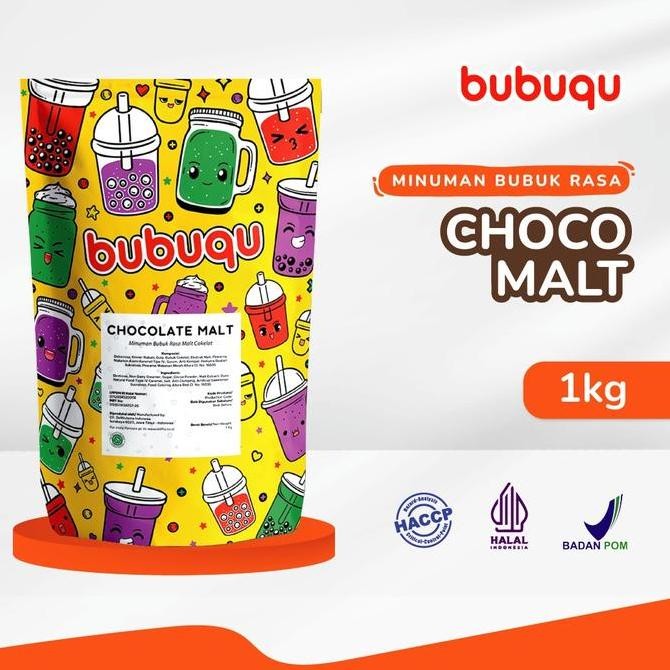 

Bubuk Minuman Choco Malt Bubuqu 1kg - Bubuk Cokelat Malt Premium Termurah