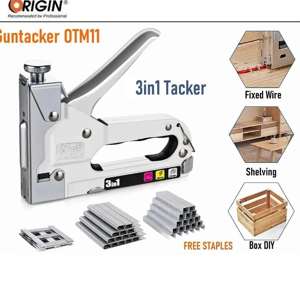 

Gin Otm 11 Stapler Kayu Gun Taer 3 In 1 Alat Staples Dan Paku 3In1 Staple Gun 414Mm