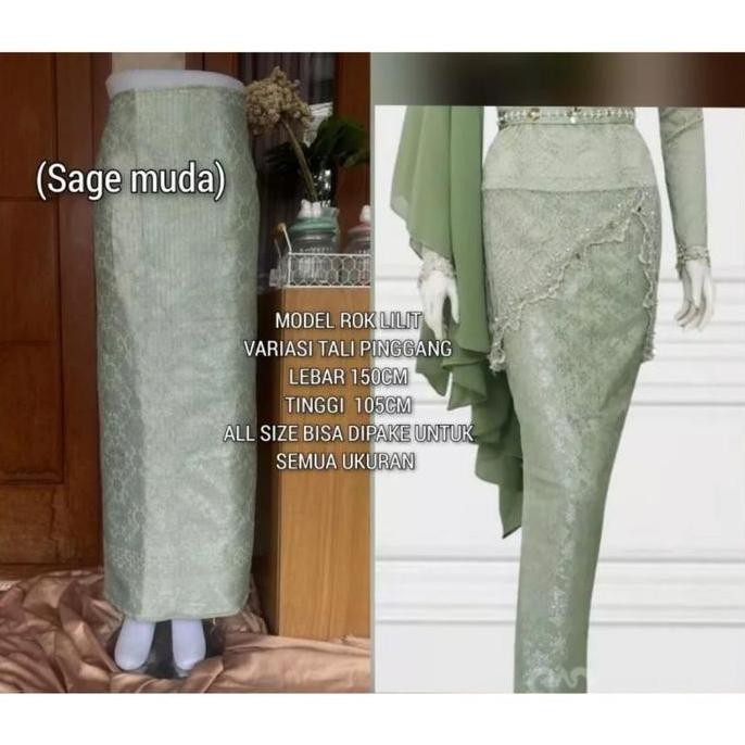 ROK LILIT TENUN JUMBO SONGKET BAWAHAN KEBAYA