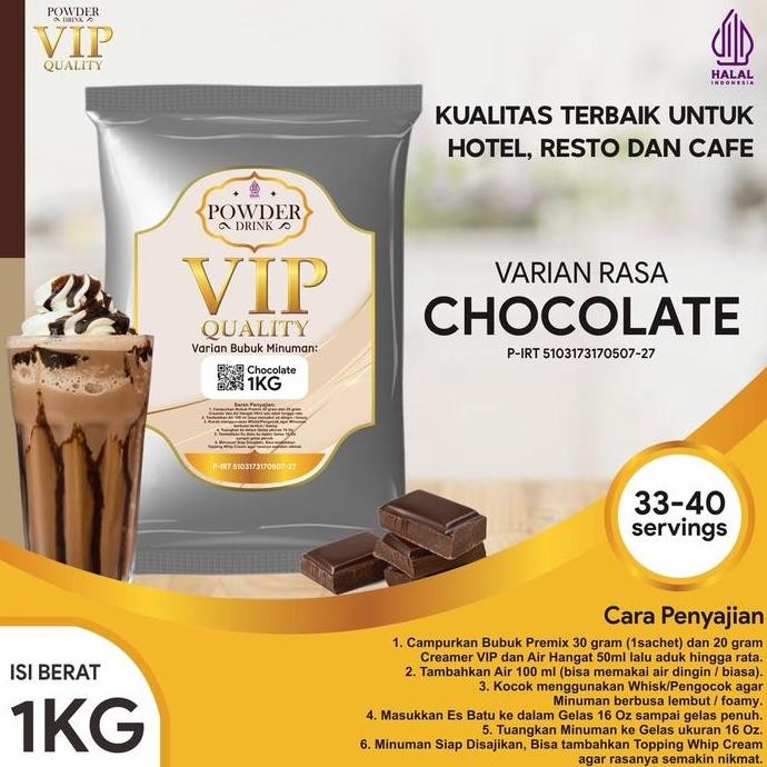 

Bubuk Minuman Cokelat VIP 1Kg Boba Drink Powder Minuman Cokelat Kualitas Termurah