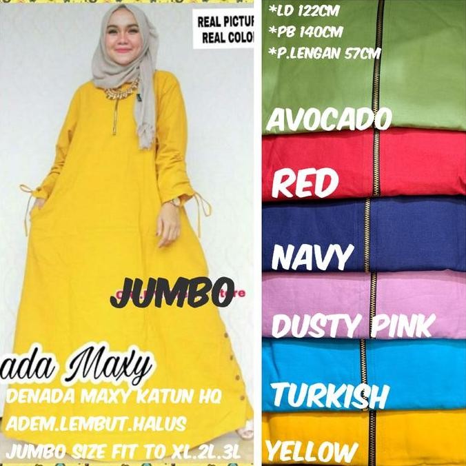 Gamis aplikasi bordir katun HQ lengan serut