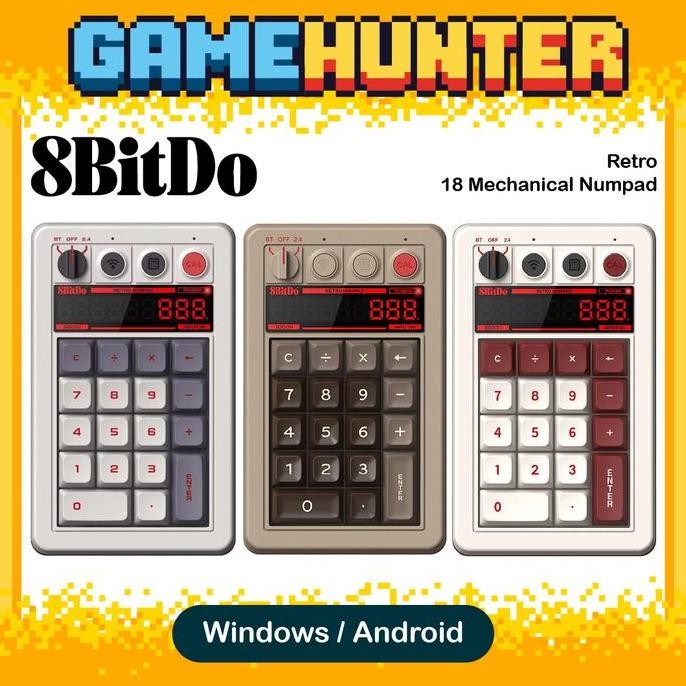 

TERBARU - 8BitDo Retro 18 Mechanical Numpad / Calculator