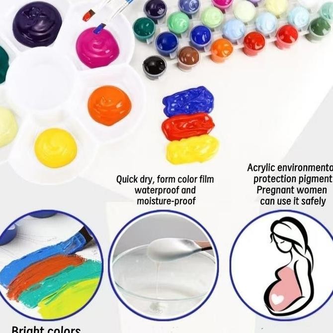 

FiveVoo Melukis 20 x 20cm/ Canvas Paint By Number Kit DIY/ Digital Painting Kit Kanvas Painting-Alat Lukis Lengkap 1 Paket Alat Melukis/ Paket Mewarnai/ Paket Melukis Dan Mewarnai