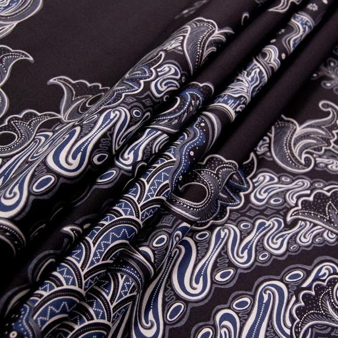 Enzy Batik Kain Batik Ganesha - Black