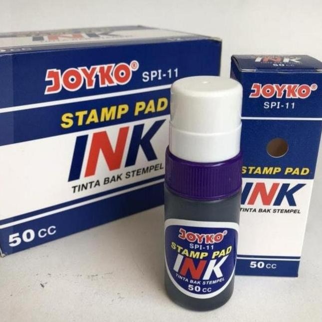 

tersedia tinta stempel joyko 50 ml - stamp pad ink refill box isi 12 pcs