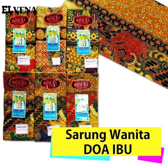 Kain batik sarung Doa Ibu Katun Lembut Motif Pekalongan Tenun