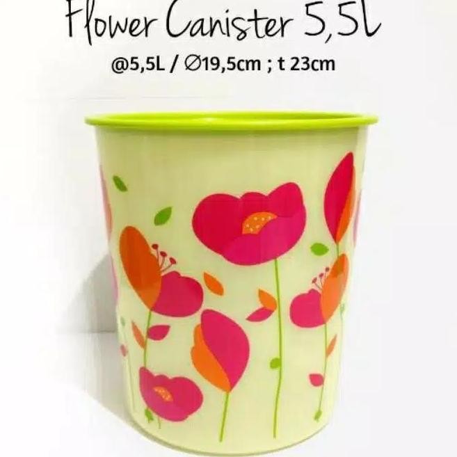 Tupperware Canister Flower 5L Toples Besar Tupperware Original
