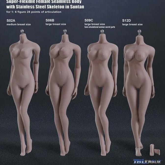 Tbleague Phicen 1/6 Suntan Female Seamless Body S02A S06B S09C S12D