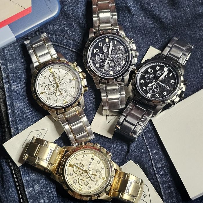 Fossil Fs4867 Fs4795 Fs4542 Fs4721 Original Jam Tangan Pria Chrono Aktif Free Box Ori