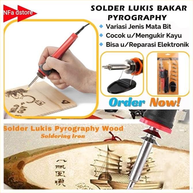 Solder Lukis Bakar Pyrography Wood Carving