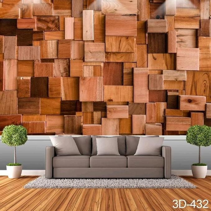 Wallpaper Dinding 3D Custom Motif Abstrak
