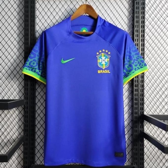 JERSEY BAJU BOLA BRAZIL AWAY 2022 GRADE ORI
