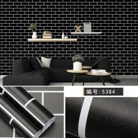 Trendy Walpaper Lem Dinding - Wallpaper Stiker Dinding - Wallpaper Tembok Kamar Tidur Ruang Tamu - D