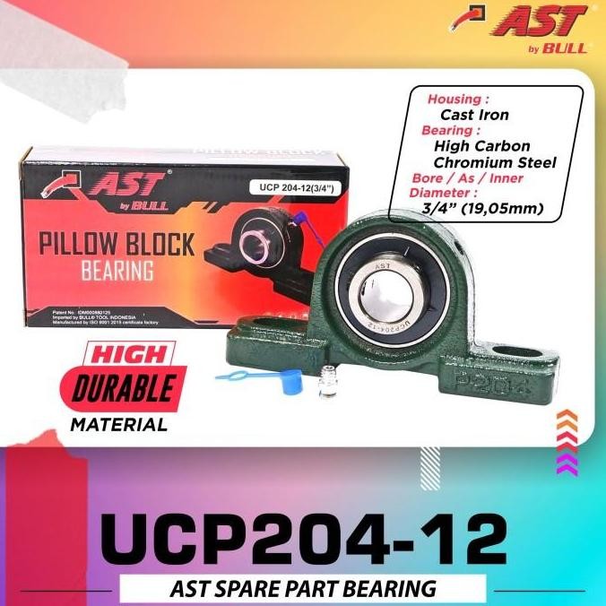 laker duduk AST Bearing Pillow block UCP204-12