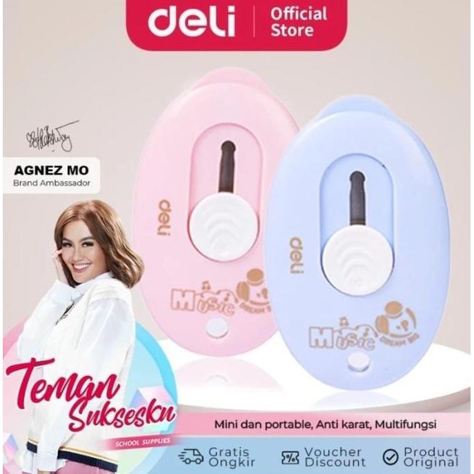 

Termantab] cutter saku deli x agnes monica kode z 102 satuan (ada 3 warna) pisau sk 5 ( standarisasi tajam) mudah dibawa