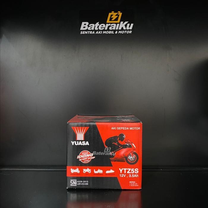 Aki Yuasa Original Ytz5-S Aki Kering Aki Motor Revo, Scoopy Karbu, Vario 110, Xeon, Fino, Gear, Mio 