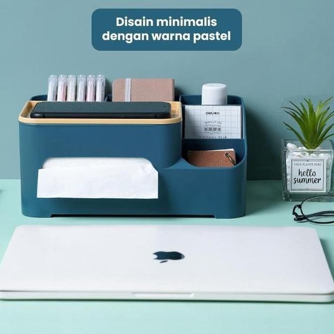 

Sale Desktop Stationery Desk Box Tissue Kotak Dan Alat Tulis Organizer Meja