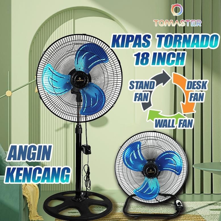 Terlaris Tomaster Kipas Angin/Kipas Angin Besi Jumbo 18 Inch /Tornado Fan/Kipas Angin Besar/Kipas An